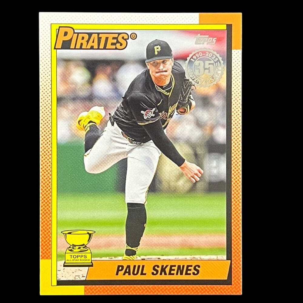 Paul Skenes 2025 Topps 35th Anniversary 1990 #T90-63 Mint Gold Cup Rookie